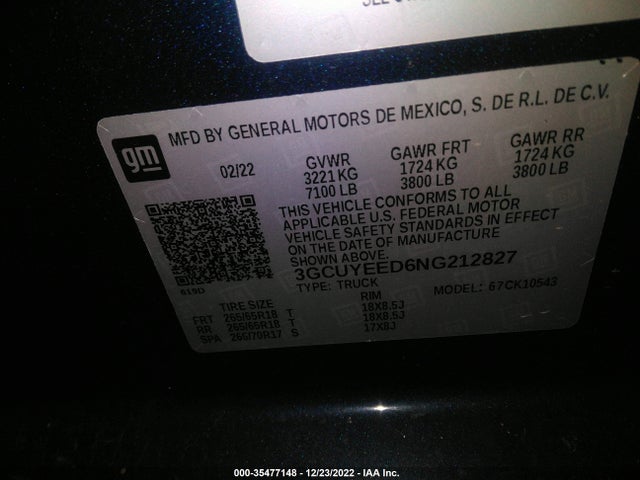 Chevrolet Silverado 1500 Ltd Rst 2022 3GCUYEED6NG212827 Image 9