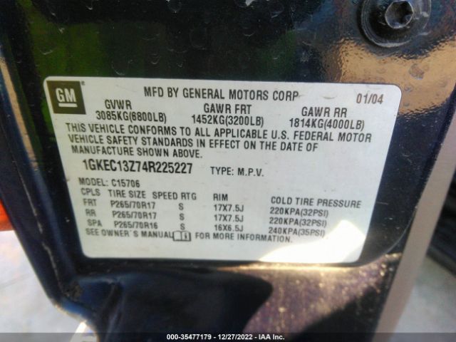 1GKEC13Z74R225227 GMC YUKON SLT