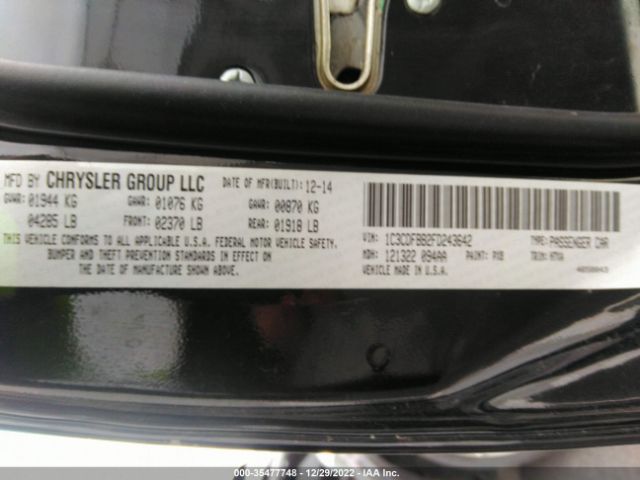 1C3CDFBB2FD243642 Dodge DART SXT