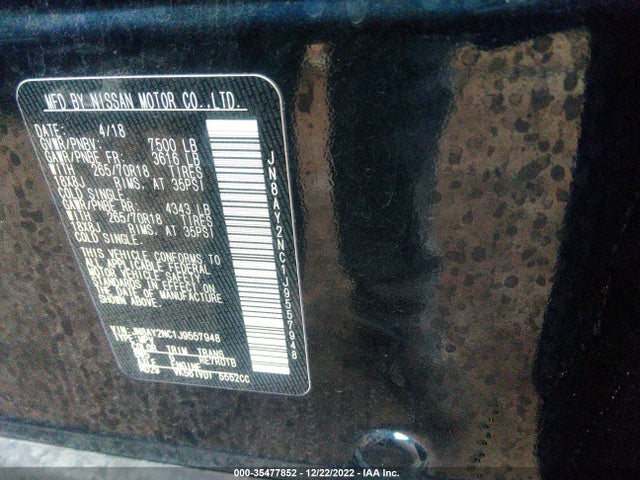 2018 Nissan Armada, VIN: JN8AY2NC1J9557948