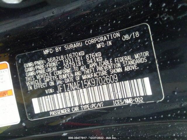 2019 Toyota 86, VIN: JF1ZNAE15K9702609
