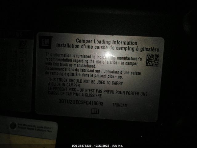 3GTU2UEC5FG418693 GMC Sierra 1500 Sle