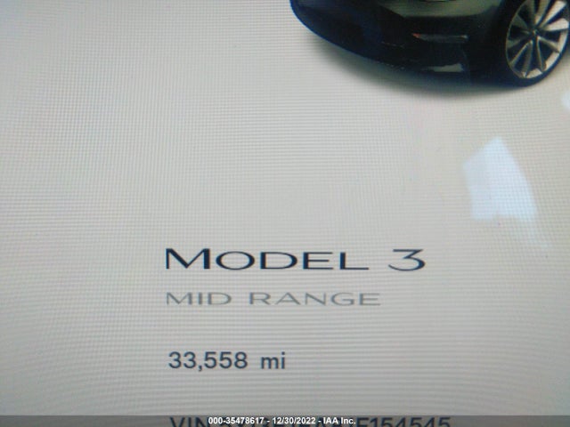 Tesla Model 3 Range Battery 2018 5YJ3E1EA8JF154545 Image 8