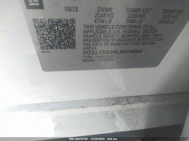 2020 Chevrolet Impala, VIN: 2G11Z5S30L9104666