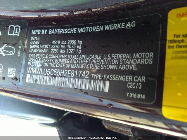 WMWLU5C55H2E81742 Mini Clubman Cooper S