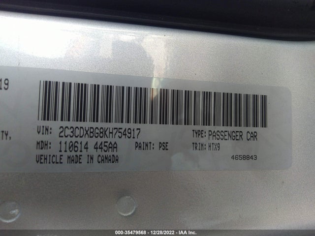 Dodge Charger Sxt 2019 2C3CDXBG8KH754917 Image 9