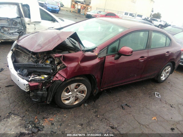 2013 HONDA CIVIC SDN LX VIN: 19XFB2F57DE081000