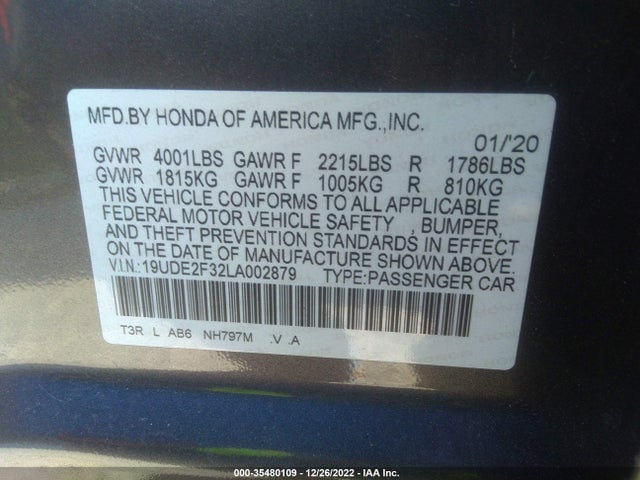 Acura ILX 2020 19UDE2F32LA002879 Image 9