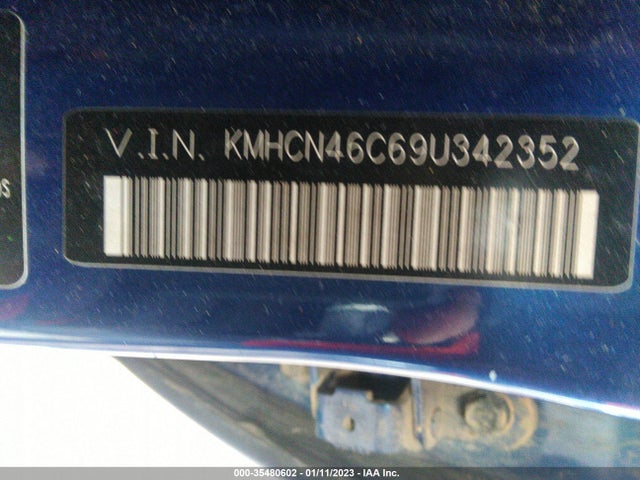 2009 HYUNDAI ACCENT AUTO GLS VIN: KMHCN46C69U342352