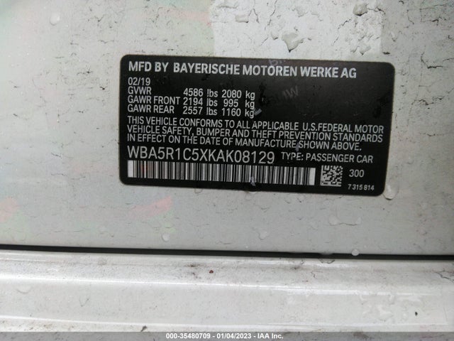BMW 3 Series 330i 2019 аукцион фото