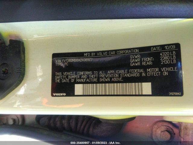 Volvo S40 2010 YV1382MS8A2498977 Image 11