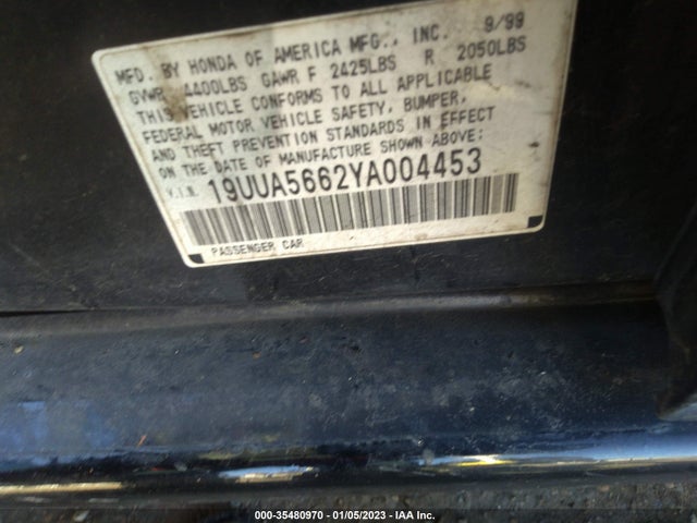 Acura TL 2000 19UUA5662YA004453 Image 10
