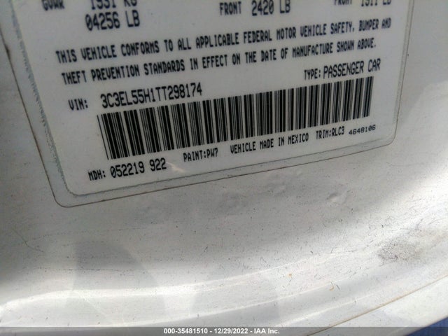 3C3EL55H1TT298174 Chrysler Sebring Jxi
