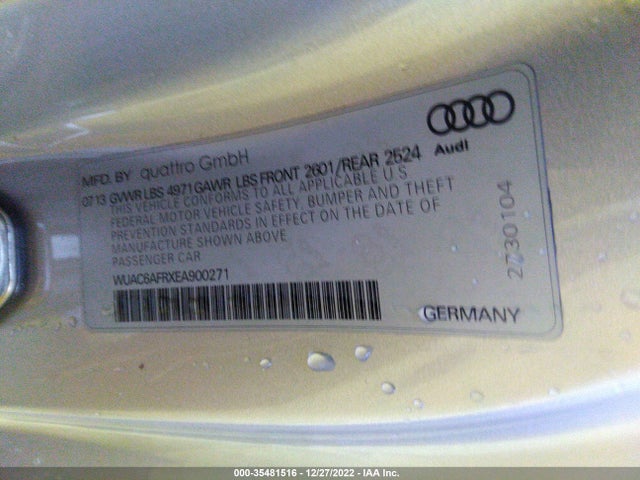 2014 Audi RS 5, VIN: WUAC6AFRXEA900271