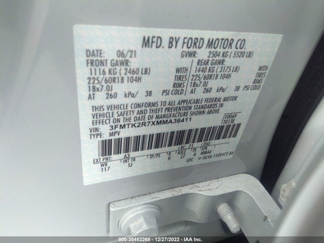 2021 Ford Mustang, VIN: 3FMTK2R7XMMA36411