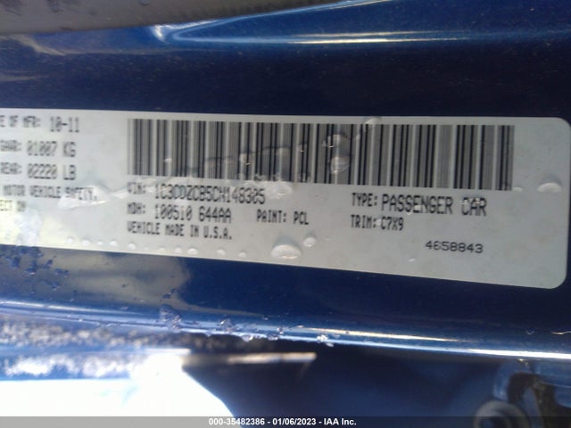 35482386 :رقم المزاد ، 1C3CDZCB5CN148305 vin ، 2012 Dodge Avenger Sxt مزاد بيع