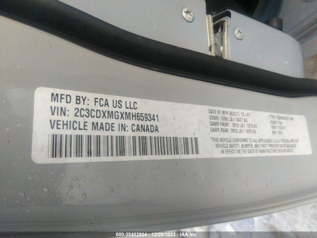 Dodge CHARGER GT 2021 2C3CDXMGXMH659341 Image 9