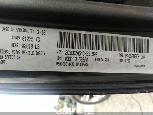 Dodge Challenger Sxt 2016 2C3CDZAG4GH231902 Image 9