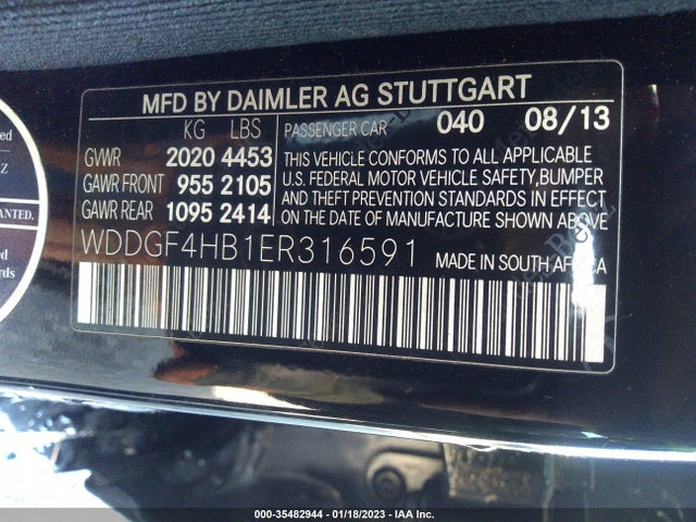 Mercedes-Benz C-class C 250 2014 WDDGF4HB1ER316591 Image 9