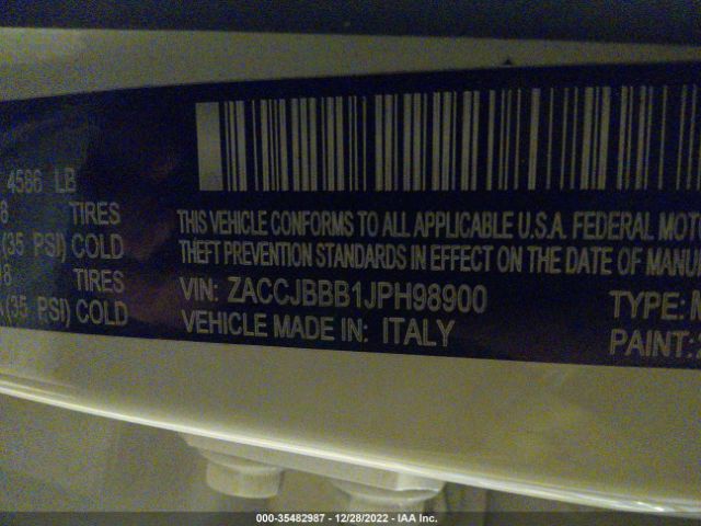 ZACCJBBB1JPH98900 Jeep Renegade Latitude
