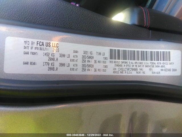 Dodge Durango R/t 2015 1C4SDJCT0FC784809 Image 9