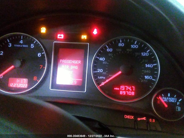 2006 AUDI A4 2.0T VIN: WAUDF78E86A131248