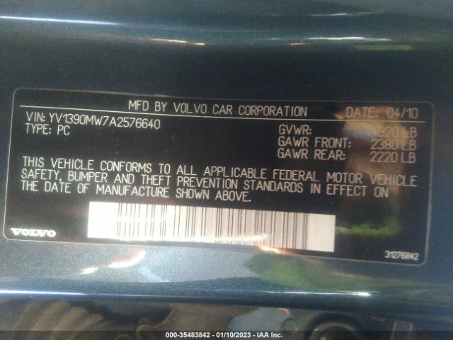YV1390MW7A2576640 Volvo V50