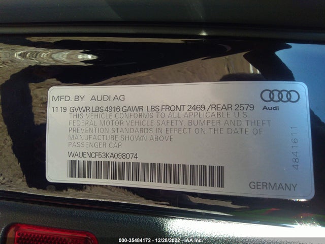 Audi A5 Sportback Premium Plus 2019 WAUENCF53KA098074 Image 9
