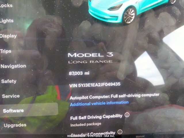Tesla MODEL 3 2018 5YJ3E1EA2JF049435 Image 8