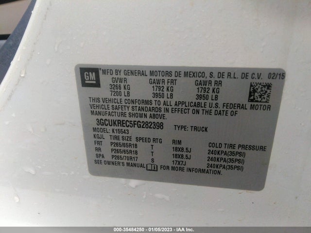 Chevrolet Silverado 1500 Lt 2015 3GCUKREC5FG282398 Image 11