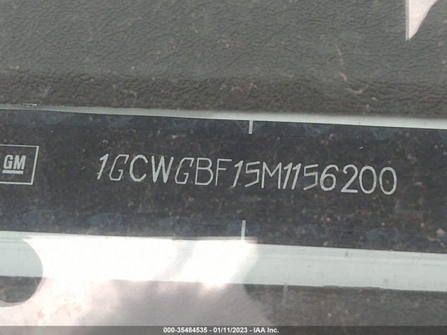 Chevrolet EXPRESS CARGO VAN 2021 1GCWGBF15M1156200 Image 9