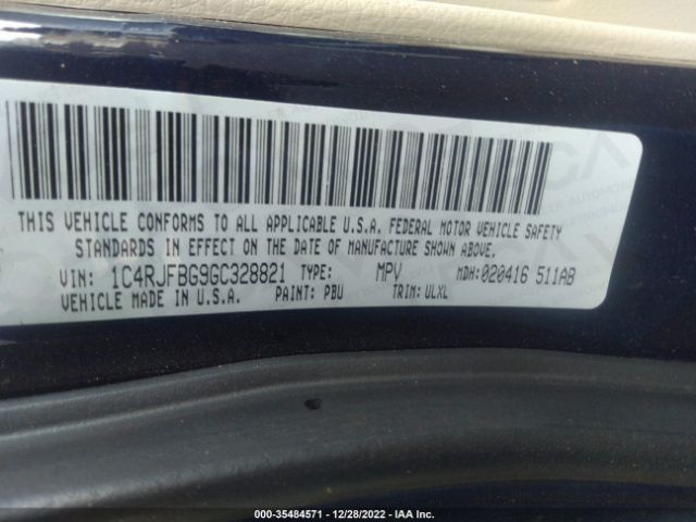 1C4RJFBG9GC328821 Jeep Grand Cherokee Limited