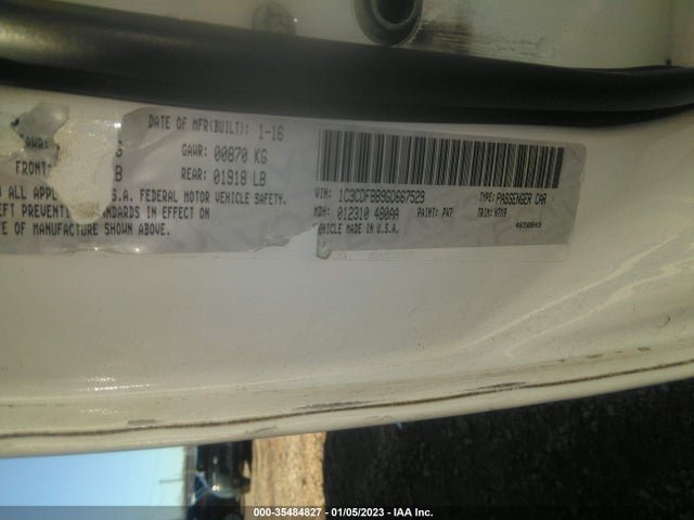 Dodge DART SXT 2016 1C3CDFBB9GD667529 Image 9