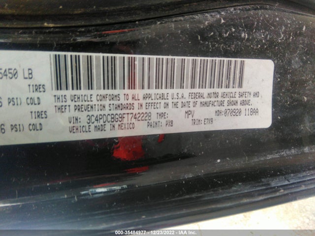 Dodge Journey Sxt 2015 3C4PDCBG9FT742228 Image 9