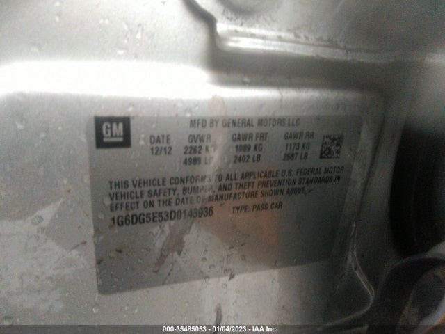 2013 CADILLAC CTS 1G6DG5E53D0143936 Photo 8