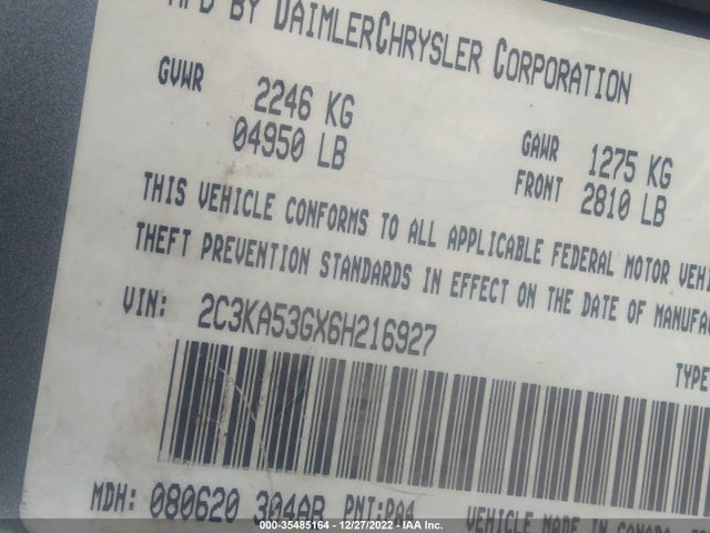 2C3KA53GX6H216927 Chrysler 300