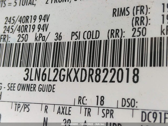 Lincoln MKZ 2013 3LN6L2GKXDR822018 Image 14