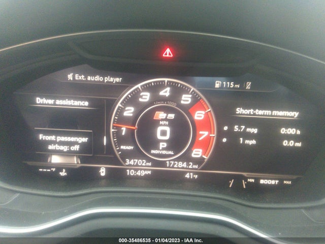 2019 Audi S5, VIN: WAUC4CF50KA003657