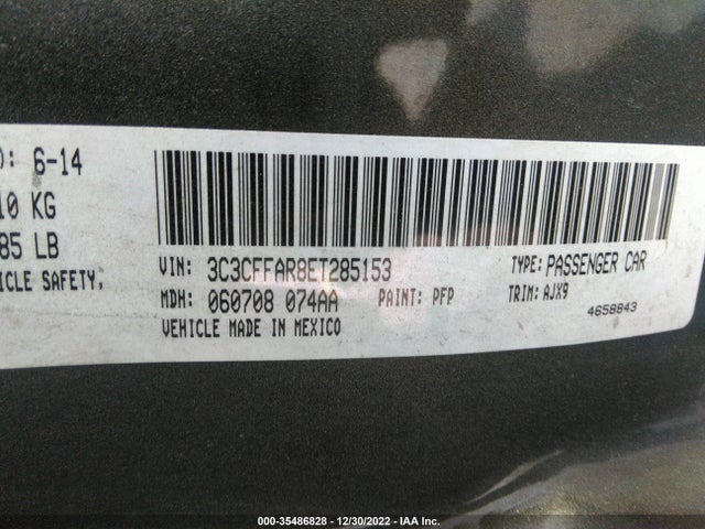 2014 Fiat 500, VIN: 3C3CFFAR8ET285153