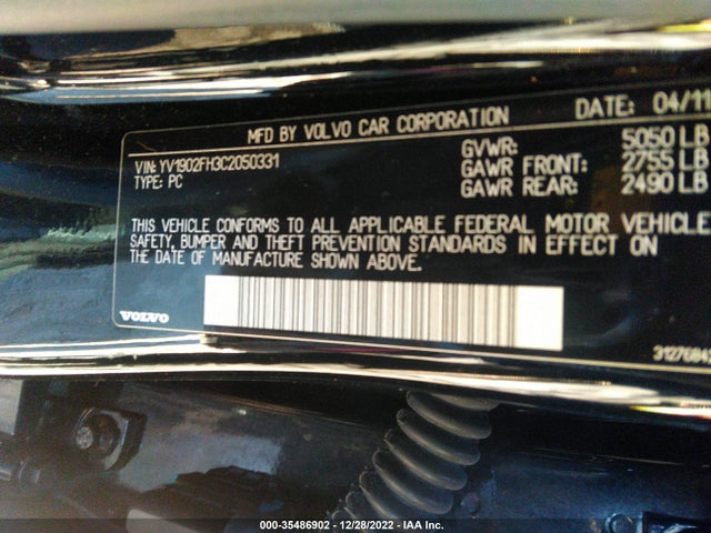Volvo S60 T6 2012 YV1902FH3C2050331 Image 9