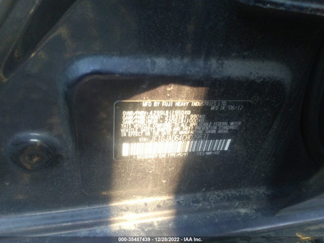 JF1GJAD64CH029531 Subaru Impreza Sedan 2.0i Premium