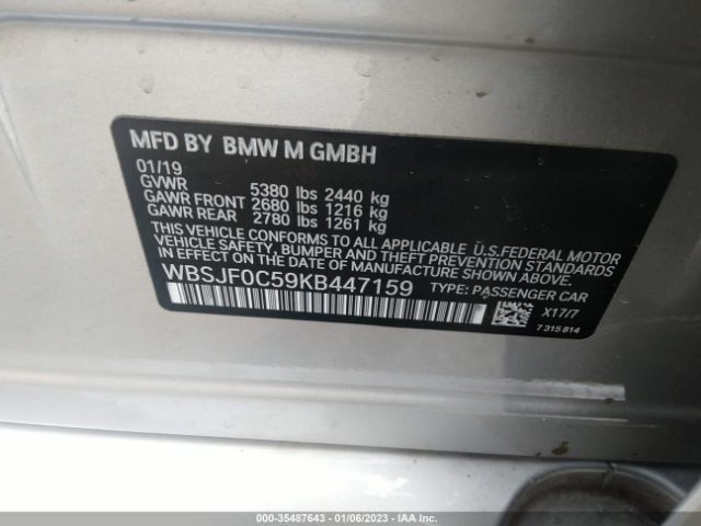 WBSJF0C59KB447159 BMW M5 Competition