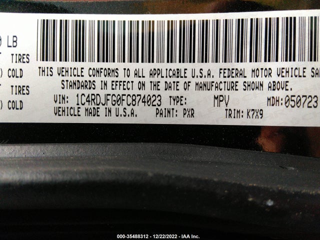 Dodge Durango Special Service 2015 1C4RDJFG0FC874023 Image 11