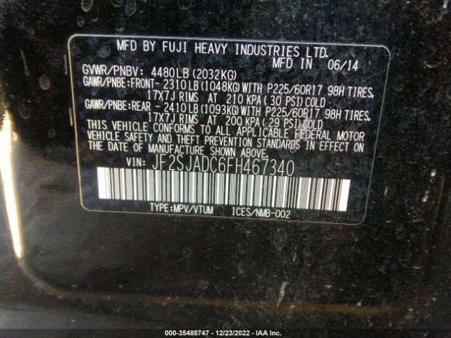 JF2SJADC6FH467340 Subaru Forester 2.5i Premium