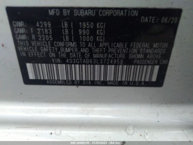 4S3GTAB63L3724958 Subaru Impreza