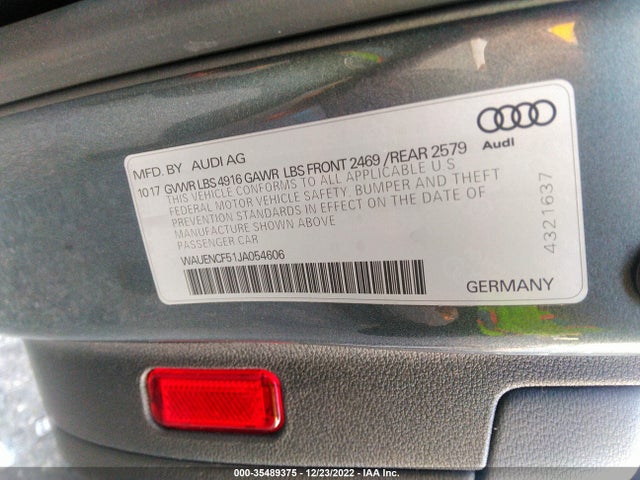 Audi A5 Sportback Premium Plus 2018 WAUENCF51JA054606 Image 9