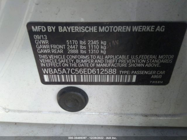 WBA5A7C56ED612588 BMW 5 Series 528i Xdrive