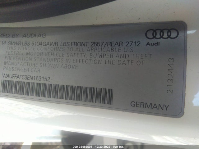 Audi A6 2.0t Premium 2014 WAUFFAFC3EN163152 Image 9