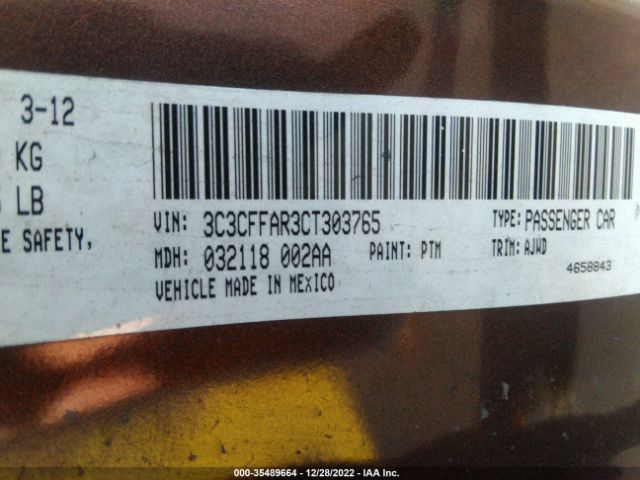 3C3CFFAR3CT303765 Fiat 500