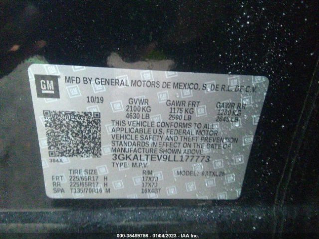 3GKALTEV9LL177773 GMC Terrain Sle